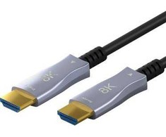 Kabelis HDMI-HDMI 30m (HDMI 2.1) optinis hibridinis 8K @ 60 Hz/ 4K @ 120 Hz Goobay