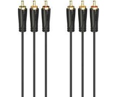 Hama RCA (Cinch) x3 - RCA (Cinch) x3 kabelis 3m juodas (002051510000)