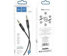 Kabelis AUX lizdas 3,5 mm į 3,5 mm lizdą Hoco 1 m UPA19 juodas