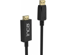 Nezatříděno Kabelis Inca DisplayPort – HDMI 1.8m juoda (IDPH-18T)