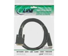 Kabelis InLine Rodyti Uostas - DVI- D 0.3 m juoda (17117)