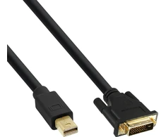 Kabelis InLine DisplayPort Mini - DVI-D 2m juoda (17222)