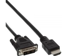 Kabelis InLine HDMI - DVI- D 1,5m juoda (17664E)