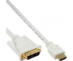 Kabelis InLine HDMI - DVI- D 3m balta (17663U)