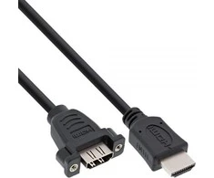 Kabelis InLine HDMI - HDMI 0,6m juoda (17500B)
