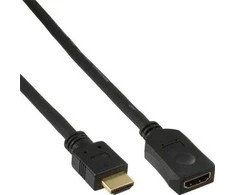 InLine HDMI plėtinys vyriškas / moteriškas, juodas - 5 m