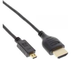 Kabelis InLine HDMI Micro - HDMI 0,3m juoda (17533D)
