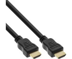 InLine ® HiD didelės spartos HDMI laidas su eternetu, 4K2K, M/M, juodi, auksiniai kontaktai, 7,5 m