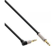 Kabelis InLine Jack 3.5mm - Jack 3.5mm 1m sidabrinė (99221)