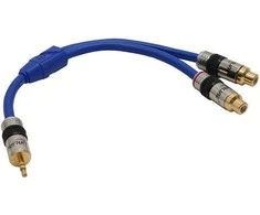 Kabelis InLine Jack 3,5 mm - RCA (Cinch) x2 0,2 m mėlyna (89941P)