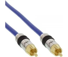 Kabelis InLine RCA (Cinch) - RCA (Cinch) 3m mėlyna (89403P)