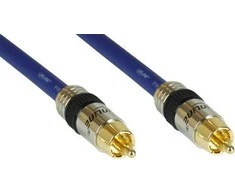 Kabelis InLine RCA (Cinch) - RCA (Cinch) 0.5m mėlyna (89850P)