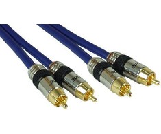InLine RCA kabelis AUDIO, paauksuotos jungtys, 2x RCA - 5m