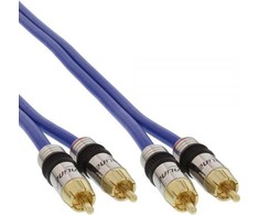 Inline Intos RCA (Cinch) x2 - RCA (Cinch) kabelis, x2 20 m mėlynos spalvos (89720P)