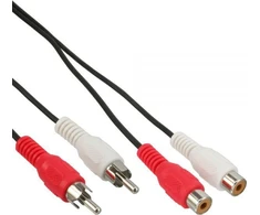 Inline Kabelis Intos RCA (Cinch) x2 - RCA (Cinch) x2 20m juoda (89934L)