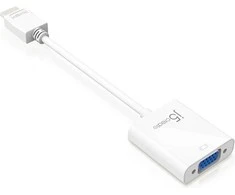 J5 Create J5sukurkite HDMI į VGA adapterį (HDMI m - VGA f 3.5mm Audio f 10cm; spalvota balta) JDA213-N