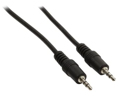Kabelis Jack 3.5mm - Jack 3.5mm 0.5m juoda (3.5SMx3.5SM/0.5)
