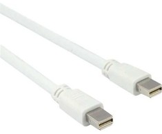 JJ Computer DisplayPort Mini - DisplayPort Mini kabelis 1,8 m, baltas (A 2380)