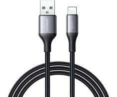 Joyroom S-A28 Flash Series 3A USB-A – Lightning cable 1m – juodos spalvos