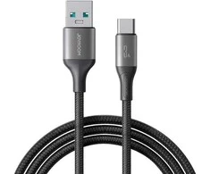 Joyroom S-A28 Flash Series 3A USB-A – USB-C cable 2m – juodos spalvos