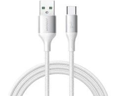 Joyroom S-A28 Flash serijos 3A USB-A - USB-C kabelis 1m - Baltas
