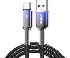 Joyroom USB-A USB-C kabelis S-A42 3A 1.2m juodos spalvos