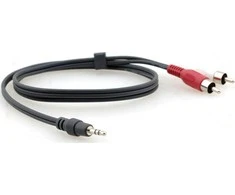 Kabelis Kramer Jack 3.5mm - RCA (Cinch) x2 7.6m juoda (C-A35M/2RAM-25)
