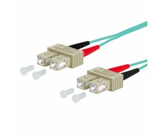METZ CONNECT OpDAT jungiamasis kabelis, SC-D/SC-D OM3, 1,5 m