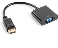 LANBERG AD-0002-BK adapter Displayport 1.1->VGA cable juodas