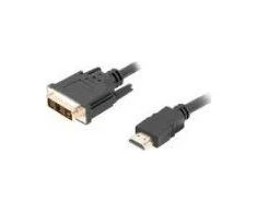 LANBERG CA-HDDV-10CC-0018-BK cable HDMI -> DVI-D 18+1 M/M Single Link. juodas 1.8m