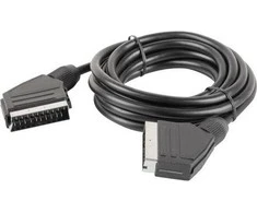 LANBERG CA-EUEU-10CC-0018-BK laidas Scart-Scart 1,8 m