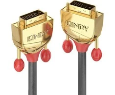 Vaizdo Kabelis - LINDY Gold Line DVI-D Dual Link Kabelis, M/M, 2560x1600 60Hz, 10 m, Pilkas