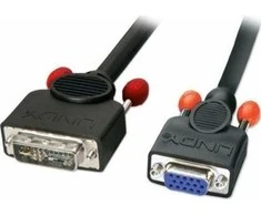 Kabelis Lindy DVI- A - D- Sub (VGA) 5m juoda