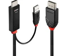 Adapteris - LINDY HDMI į DisplayPort 4K60Hz Adapteris 4096x2160@60Hz 1 m