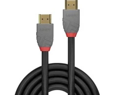 HDMI Laidas - LINDY Anthra Line HDMI Laidas, M/M, Ultra Didelės Spartos, 48Gbps, 10240x4320@120Hz, 0.5 m, Juodas