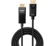 Adapteris - LINDY Mini DisplayPort į HDMI Kabelis, 4096x2160@60Hz, 5 m, Juodas