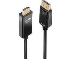 Adapteris - LINDY Mini DisplayPort į HDMI Kabelis, 4096x2160@60Hz, 5 m, Juodas