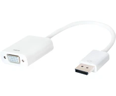 Prisijungti | Logilink CV0059B, Ekrano prievadas 1.2 į VGA Active Adapteris su 15cm laidu : | Baltas | DisplayPort | VGA