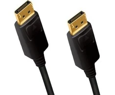 LogiLink DisplayPort 1.2 M/M 1.0m juoda