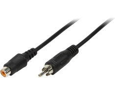 Kabelis LogiLink RCA (Cinch) - RCA (Cinch) 5m Juodas (CA1032)