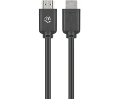 Manhattan 4K60 HDMI 2.0 kabelis 1 m 18 Gbit/s juodas