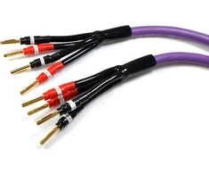Kabelis Melodika Bananai x4 - Banana x4 5m violetinė