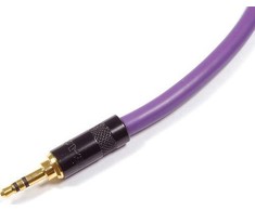 Kabelis Melodika Jack 3.5mm - Jack 3.5mm 0.5m violetinė