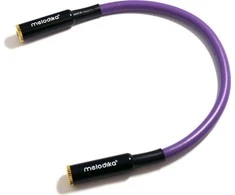 Kabelis Melodika Jack 3.5mm - Jack 3.5mm 0.2m violetinė