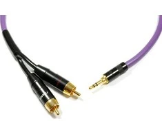 Kabelis Melodika Jack 3.5mm - RCA (Cinch) x2 6m violetinė