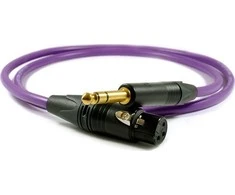 Kabelis Melodika Jack 6.3mm - XLR 17m violetinė