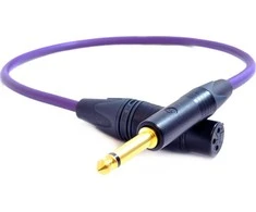 Kabelis Melodika Jack 6,3mm - XLR 5m violetinė