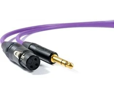 Kabelis Melodika Jack 6,3mm - XLR 8m violetinė