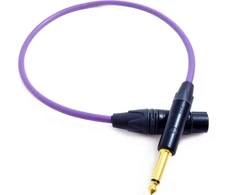 Kabelis Melodika Jack 6,3mm - XLR 8m violetinė