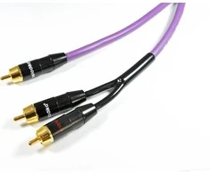 Kabelis Melodika RCA (Cinch) - RCA (Cinch) x2 17m violetinė